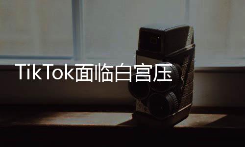 TikTok面臨白宮壓力，無保證下平臺不得不關(guān)閉
