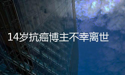 14歲抗癌博主不幸離世，生命的堅韌與脆弱