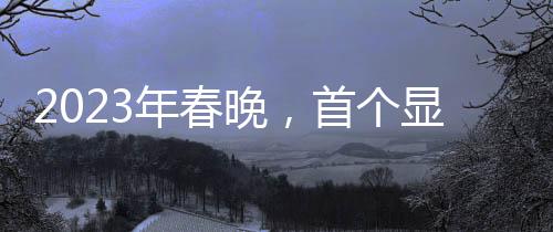 2023年春晚，首個(gè)顯眼包出現(xiàn)了