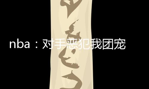 nba：對手惡犯我團寵身份曝光